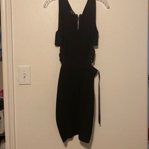 Bebe Short Black dress with exposed sides